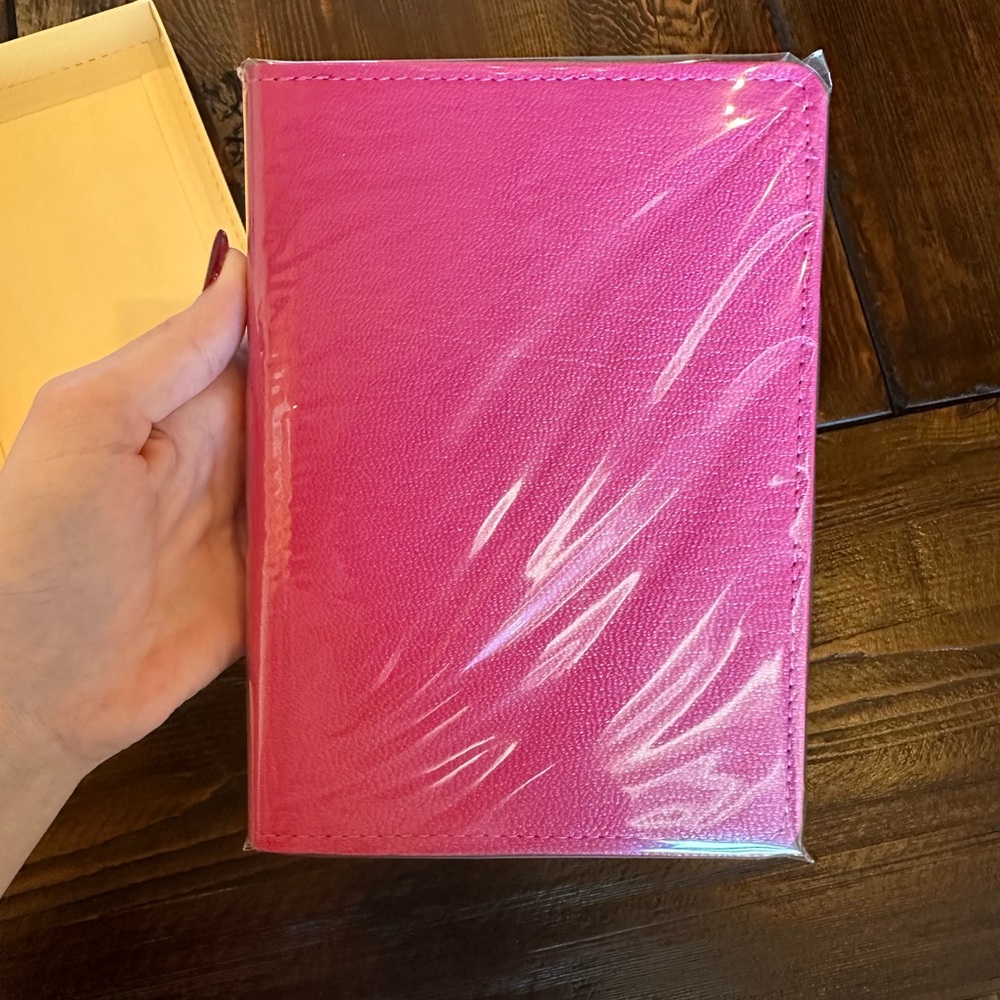 Pink Leather Notebook - Picture 3 of 4